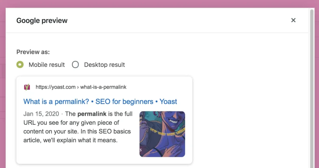 Cara Menggunakan SEO Yoast 2: Mengatur Google Preview