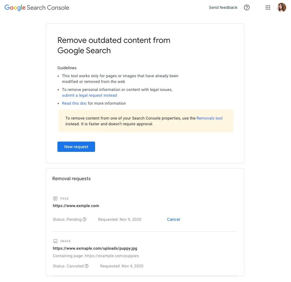 Cara Menghapus URL dari Google Search: Dengan Google Remove Outdated Content