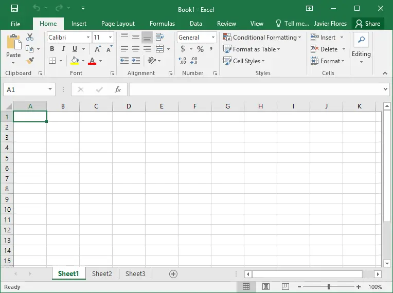 buat database di excel