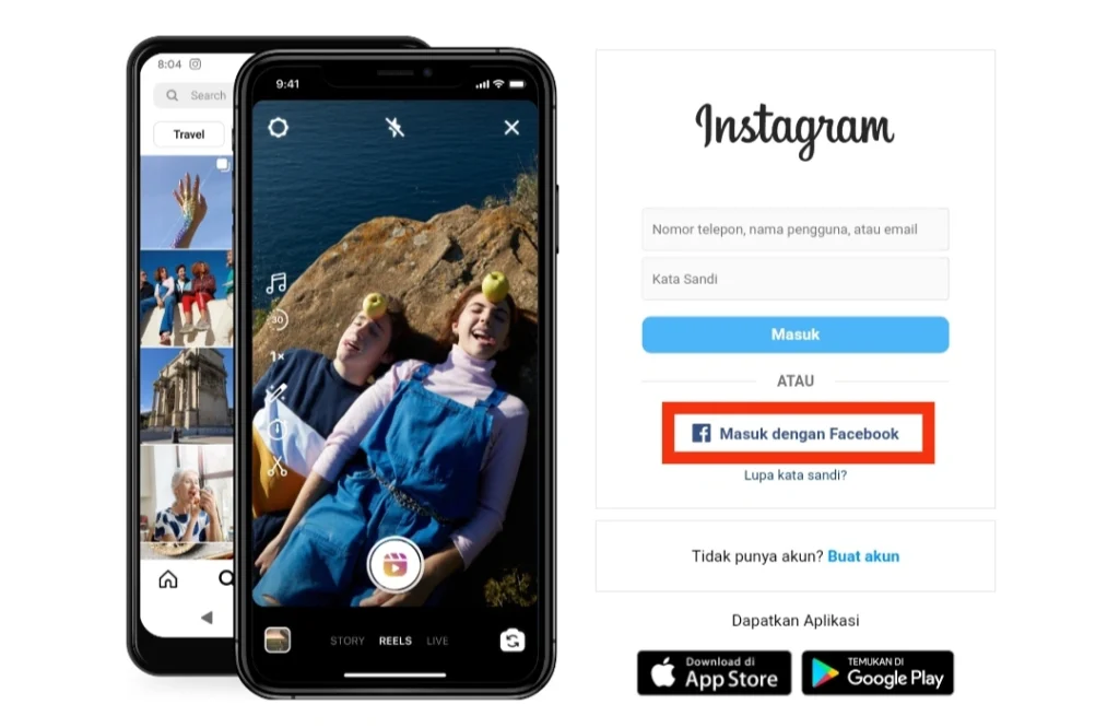 Menghapus Akun Instagram Melalui Facebook