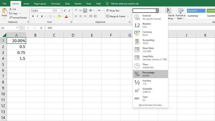 Cara Menghitung Persen di Excel - Mengubah Angka Menjadi Persen