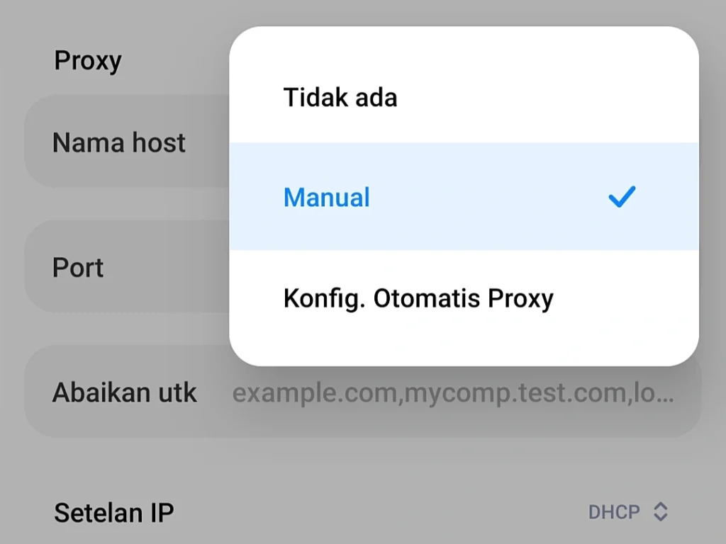 Cara Setting Proxy Browser Chrome Smartphone