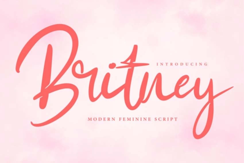 Font Britney Modern