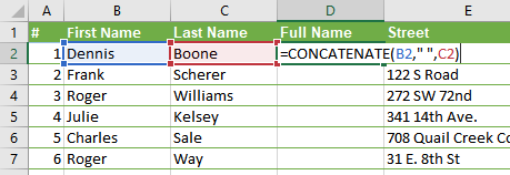 Cara Menggabungkan 2 Kolom di Excel