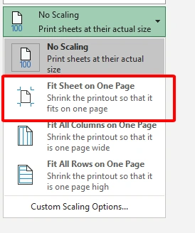 Cara Print Excel dengan Format Full Page