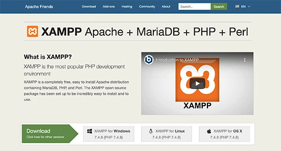 Unduh dan Install XAMPP