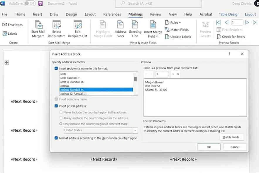 Cara Membuat Mail Merge Label Undangan di Word