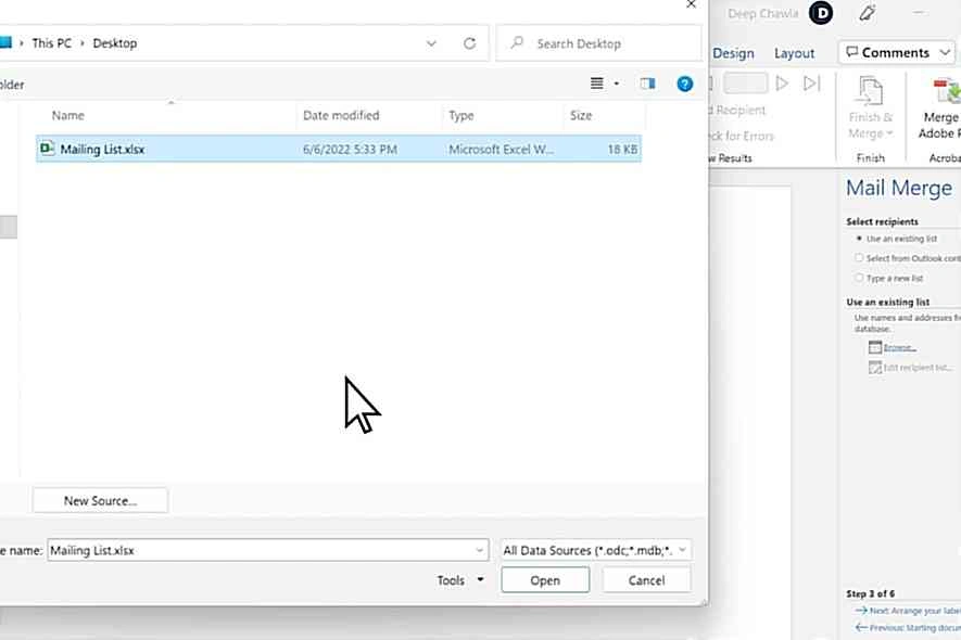 Cara Membuat Mail Merge untuk Label Surat di MacBook