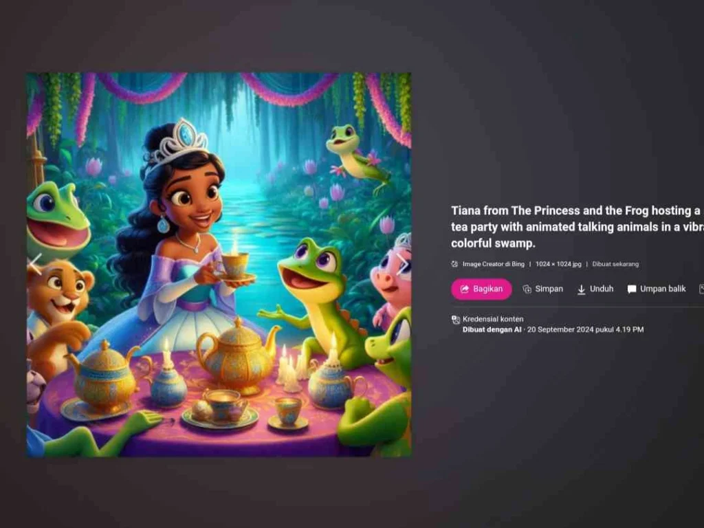 Cara Membuat Gambar AI Disney dengan Bing Image Creator