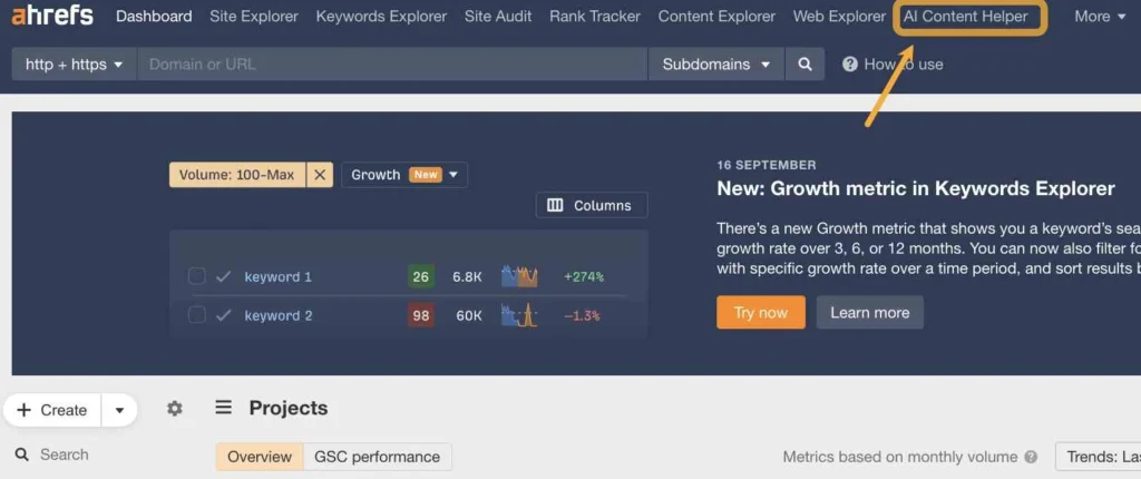 Cara Menggunakan AI Content Helper Ahrefs