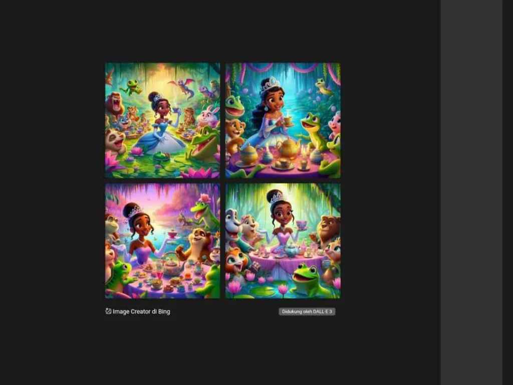 Prompt untuk Membuat Gambar AI Disney dengan Bing Image Creator