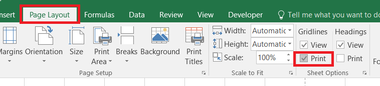 Cara Menghilangkan Garis di Excel Saat Diprint