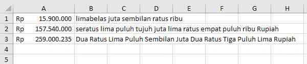 Menggunakan Rumus