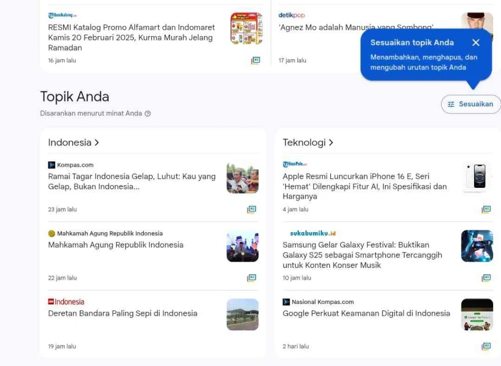 Cara Google News Memilih Berita